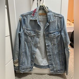 Grlfrnd denim: Daria jacket - with embroidery